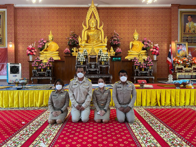 ร่วมพิธีมอบเกียรติบัตรและถวายภัตตาหารเพลพระสงฆ์โครงการบรรพชาอุปสมบท 99 รูป ... พารามิเตอร์รูปภาพ 1