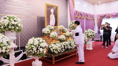 ร่วมพิธีบำเพ็ญกุศลสัตตมวาร 7 วัน เพื่ออุทิศถวายพระกุศล ... พารามิเตอร์รูปภาพ 1