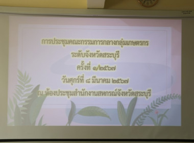ประชุมคณะกรรมการกลางกลุ่มเกษตรกรระดับจังหวัด จังหวัดสระบุรี ... พารามิเตอร์รูปภาพ 1