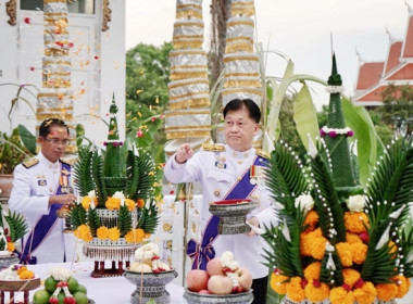 พิธีจัดทำน้ำพระพุทธมนต์ศักดิ์สิทธิ์ เนื่องในโอกาสปีมหามงคล ... พารามิเตอร์รูปภาพ 9
