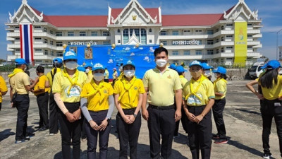 ร่วมกิจกรรมจิตอาสาพัฒนาปรับปรุงภูมิทัศน์ชุมชนริมแม่น้ำ/คู/คลอง เนื่องในวันคล้ายวันสวรรคตพระบาทสมเด็จพระบรมชนกาธิเบศร มหาภูมิพลอดุลยเดชมหาราช บรมนาถบพิตร(รัชกาลที่ 9 ) ... พารามิเตอร์รูปภาพ 1