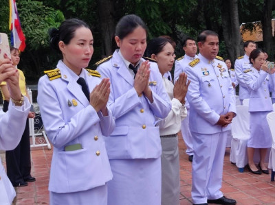 ร่วมพิธีบวงสรวงดวงพระวิญญาณสมเด็จพระเจ้าทรงธรรมและสิ่งศักดิ์สิทธิ์งานประเพณีตักบาตรดอกเข้าพรรษาและถวายเทียนพระราชทาน จังหวัดสระบุรี ประจำปี 2567 ... พารามิเตอร์รูปภาพ 1